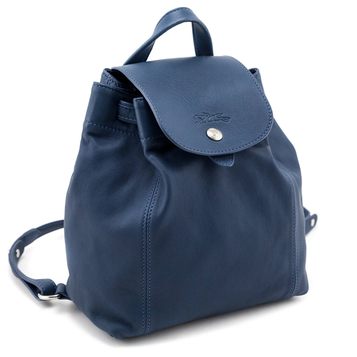 Longchamp Blue Leather Backpack - Love that Bag etc - Preowned Authentic Designer Handbags & Preloved Fashions