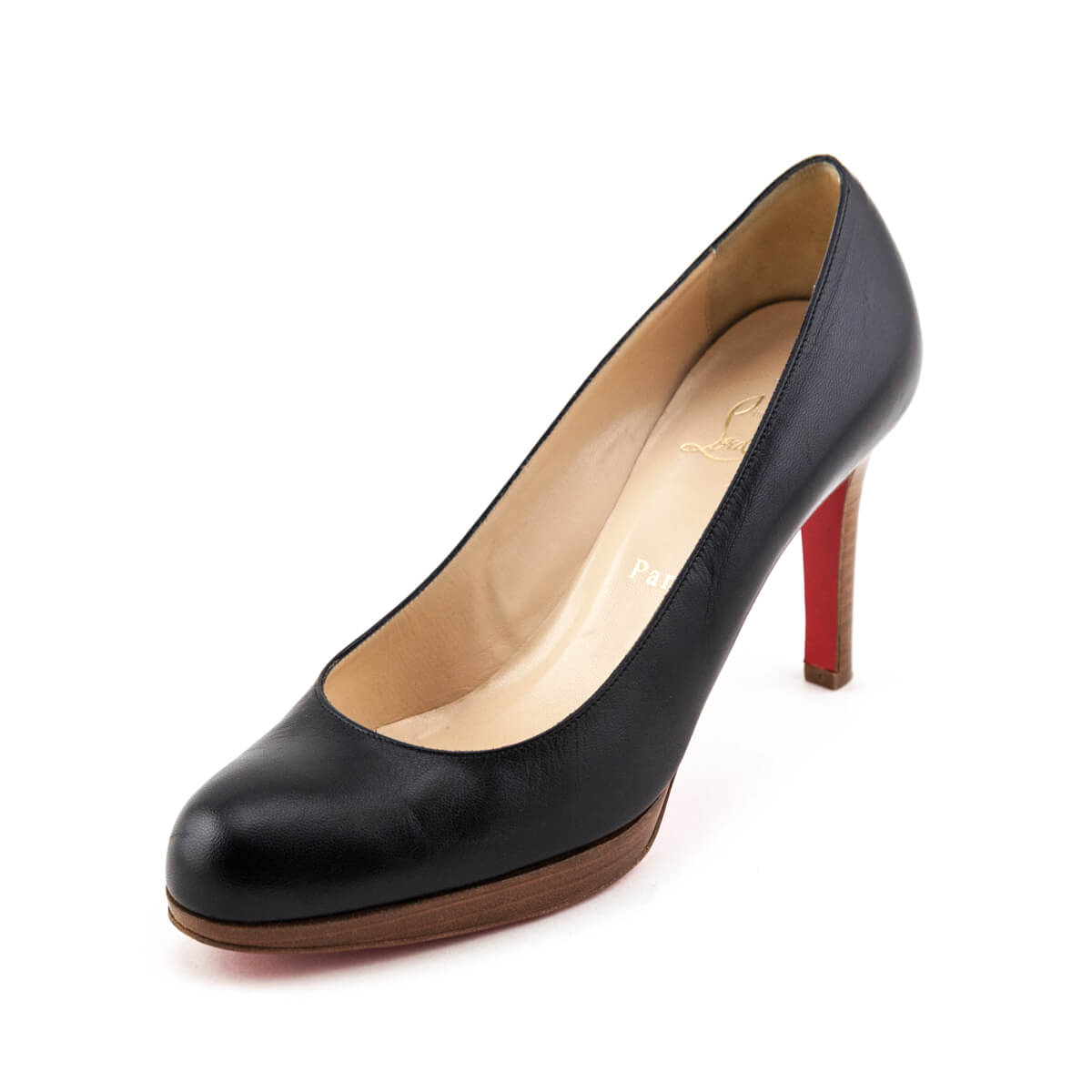 Christian Louboutin Black Platform Pumps Size US 9.5 | EU 39.5 - Love that Bag etc - Preowned Authentic Designer Handbags & Preloved Fashions