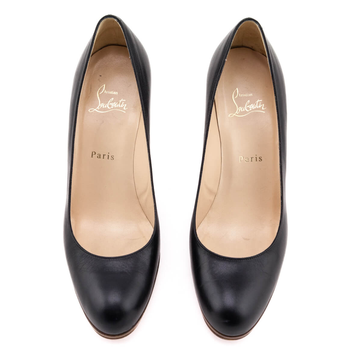 Christian Louboutin Black Platform Pumps Size US 9.5 | EU 39.5 - Love that Bag etc - Preowned Authentic Designer Handbags & Preloved Fashions