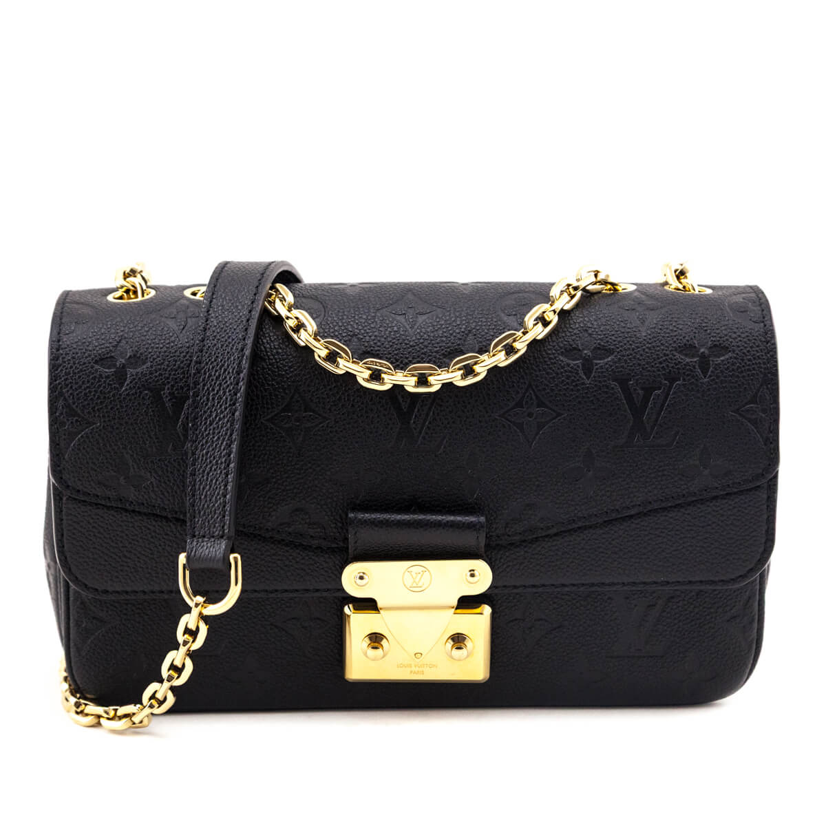 Louis Vuitton Black Monogram Empreinte Marceau Bag - Love that Bag etc - Preowned Authentic Designer Handbags & Preloved Fashions