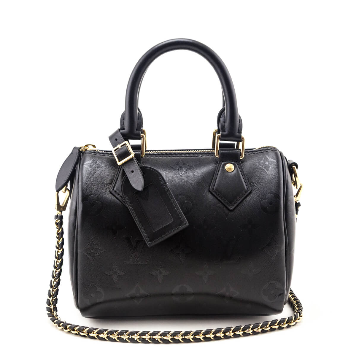 Louis Vuitton Black Monogram Ink Speedy BB - Love that Bag etc - Preowned Authentic Designer Handbags & Preloved Fashions
