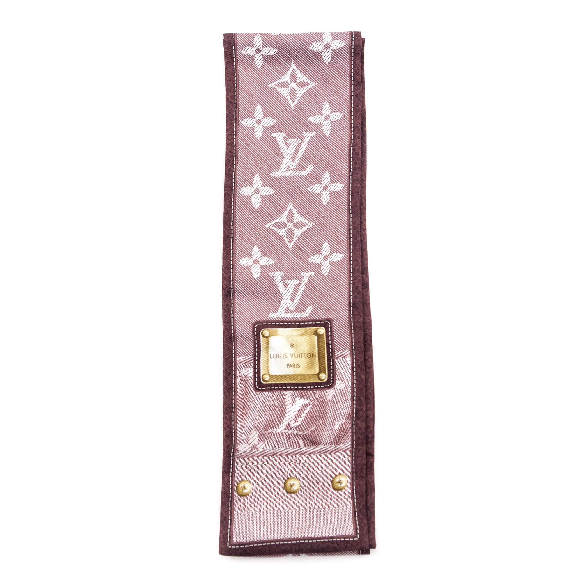 Louis Vuitton Burgundy New Denim LV Monogram Bandeau - Love that Bag etc - Preowned Authentic Designer Handbags & Preloved Fashions