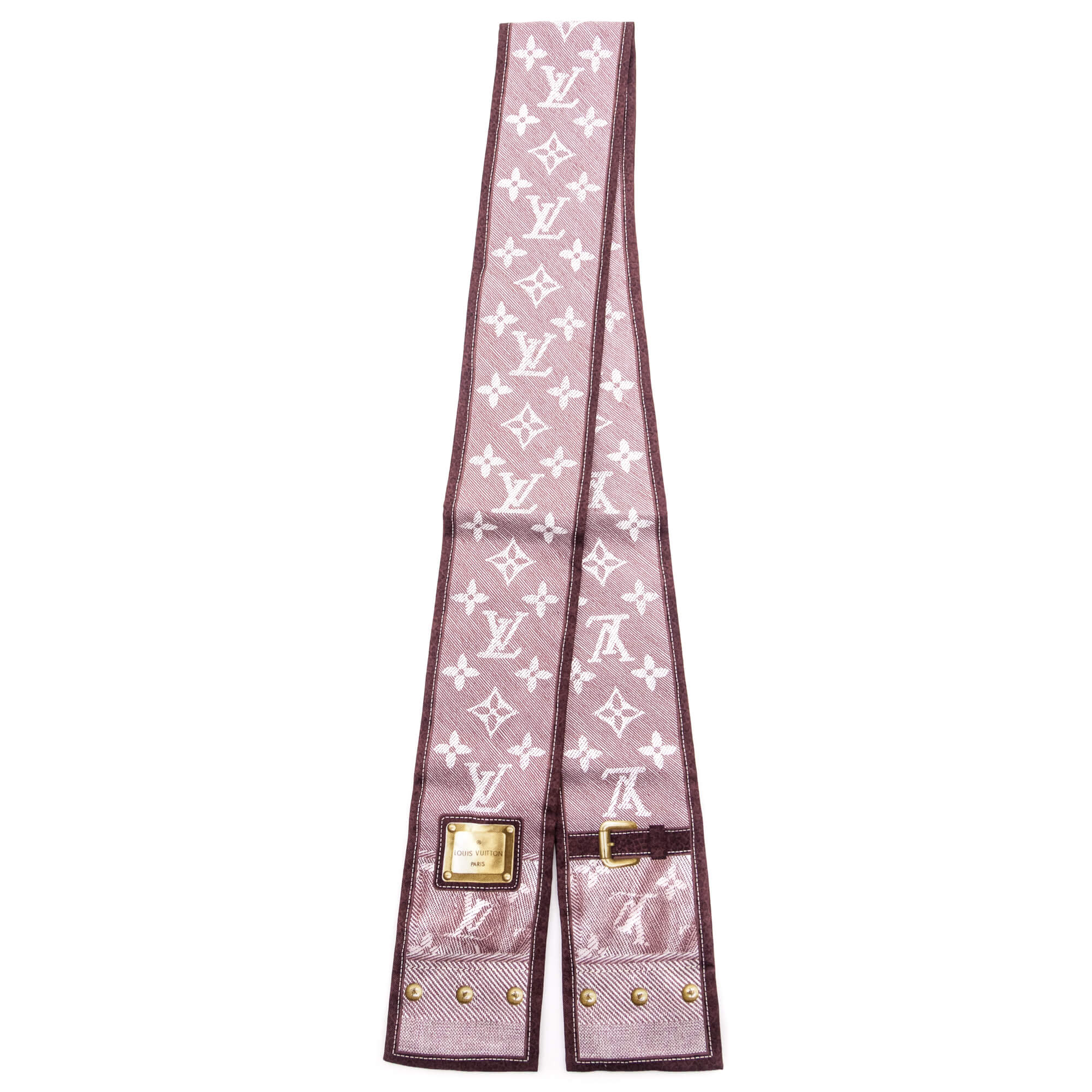 Louis Vuitton Burgundy New Denim LV Monogram Bandeau - Love that Bag etc - Preowned Authentic Designer Handbags & Preloved Fashions