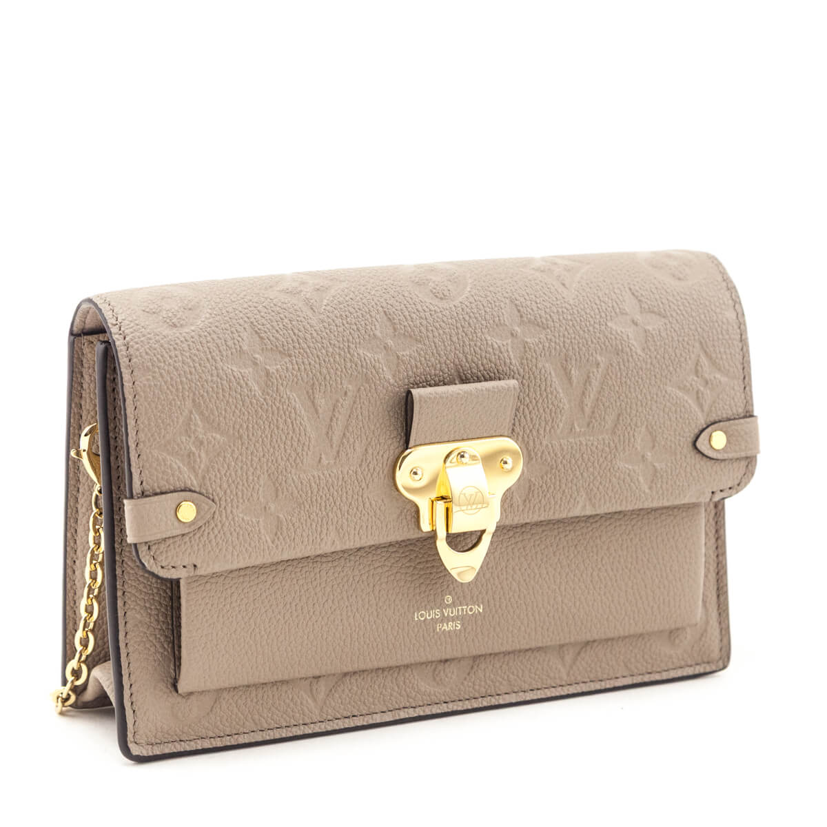 Louis Vuitton Tourterelle Empreinte Vavin Chain Wallet - Love that Bag etc - Preowned Authentic Designer Handbags & Preloved Fashions