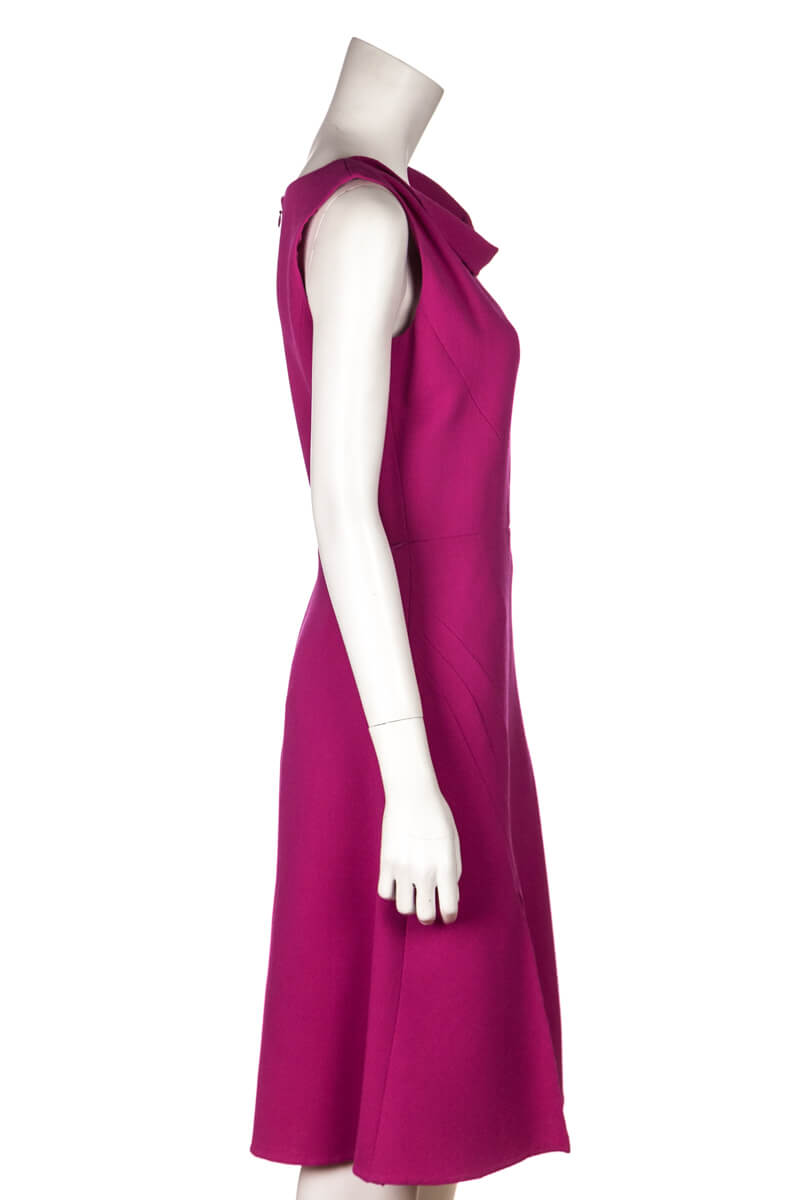 Oscar De La Renta Pink Crepe Sleeveless Dress Size S | US 6 - Love that Bag etc - Preowned Authentic Designer Handbags & Preloved Fashions