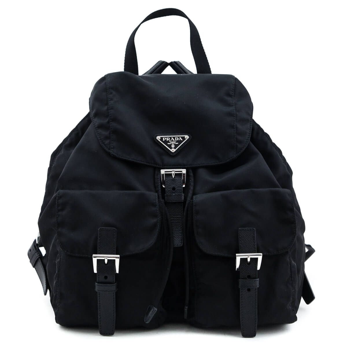 Prada Black Tessuto Nylon Vela Backpack - Love that Bag etc - Preowned Authentic Designer Handbags & Preloved Fashions