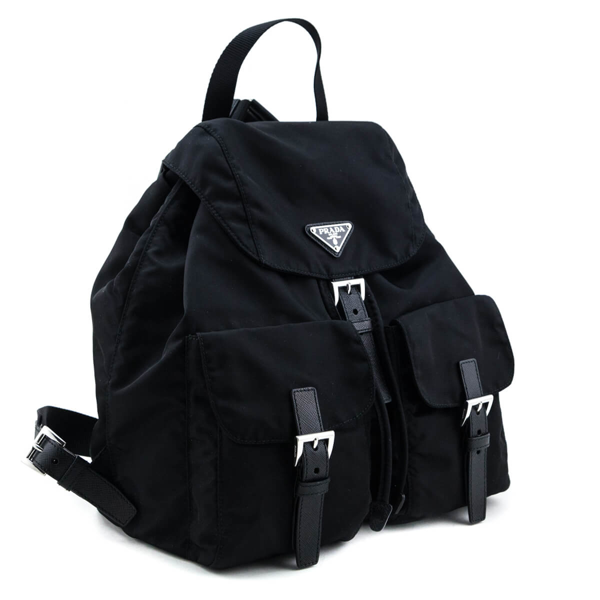 Prada Black Tessuto Nylon Vela Backpack - Love that Bag etc - Preowned Authentic Designer Handbags & Preloved Fashions