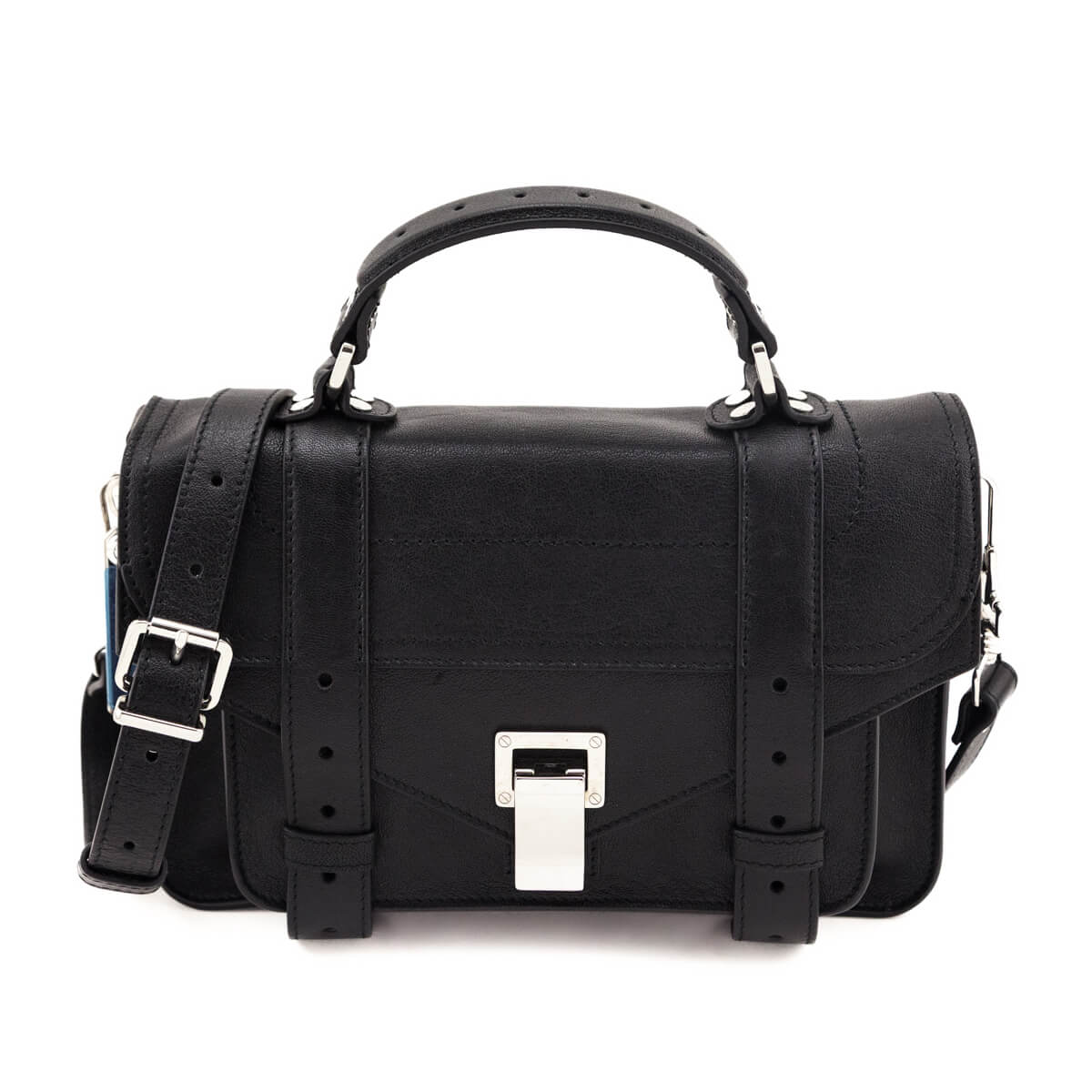 Proenza Schouler Black Lambskin Tiny PS1 Satchel - Love that Bag etc - Preowned Authentic Designer Handbags & Preloved Fashions