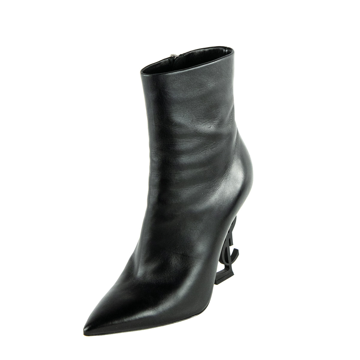 Saint Laurent Black Leather Opyum Ankle Boots Size US 6 | EU 36 - Love that Bag etc - Preowned Authentic Designer Handbags & Preloved Fashions