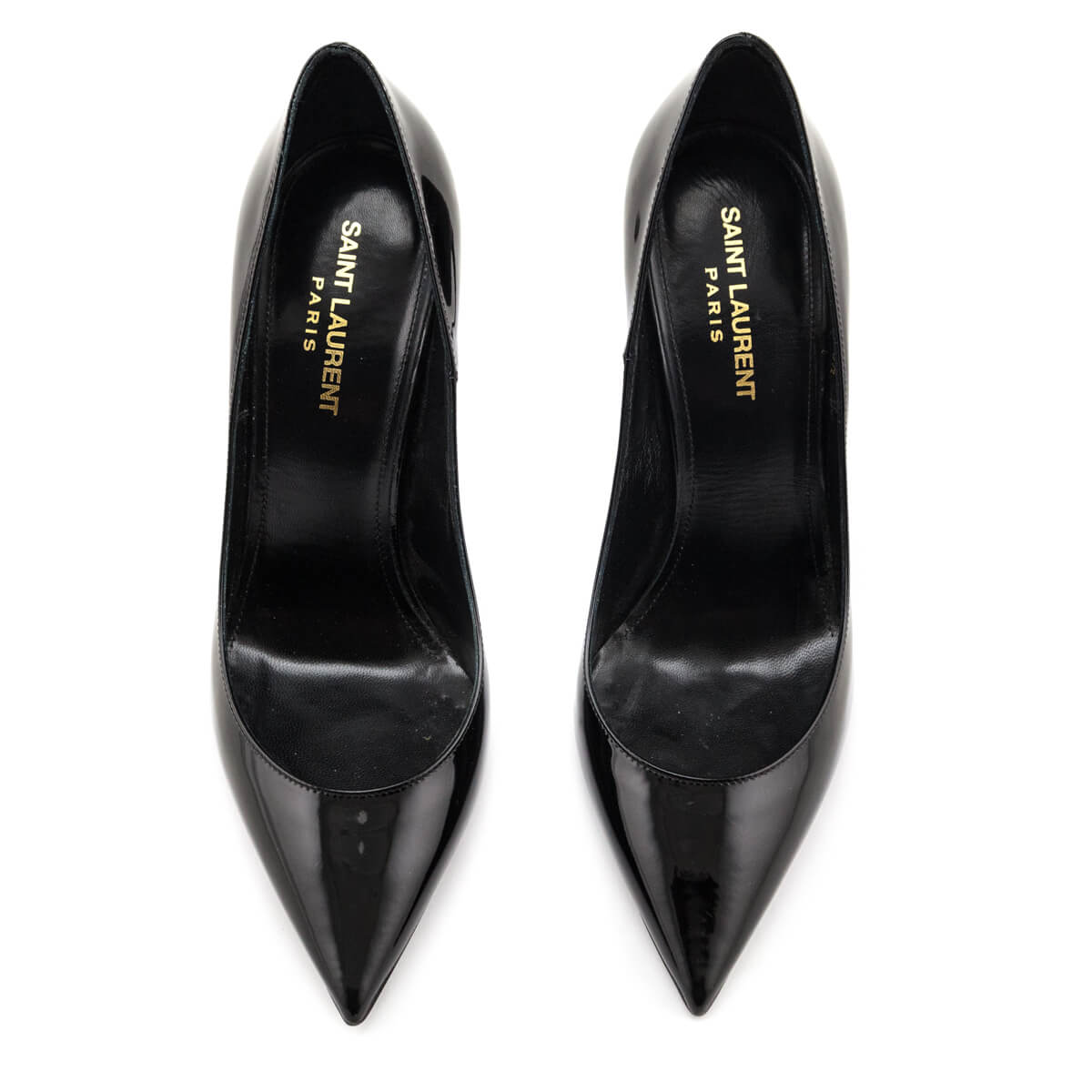 Saint Laurent Black Patent Zoe 105 Pumps Size US 8.5 | EU 38.5 - Love that Bag etc - Preowned Authentic Designer Handbags & Preloved Fashions