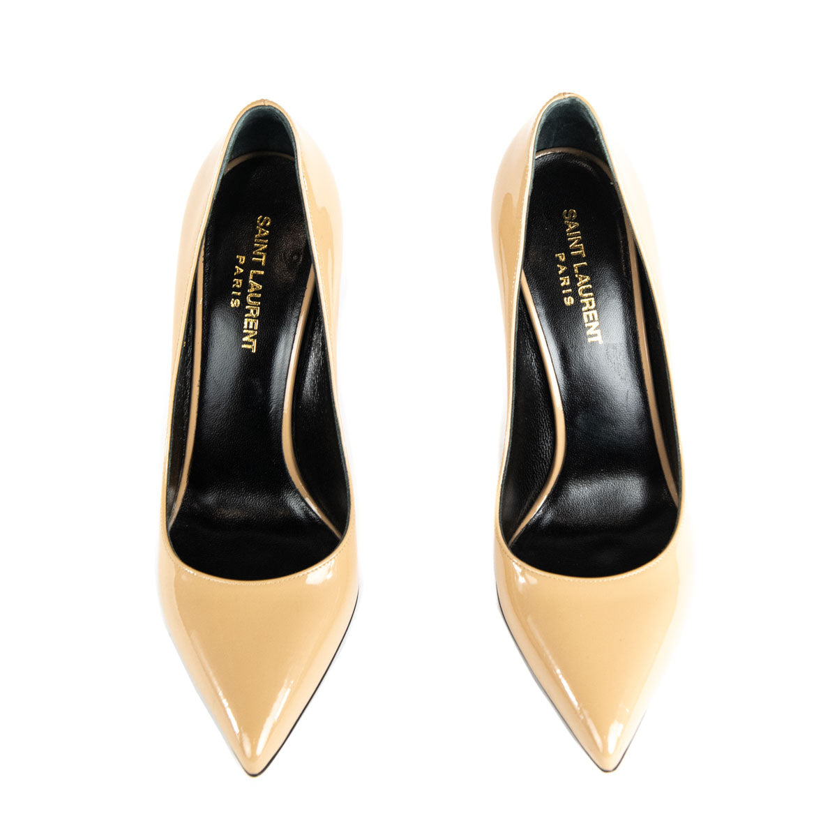 Saint Laurent Nude Patent Pumps Size US 8 | EU 38 - Love that Bag etc - Preowned Authentic Designer Handbags & Preloved Fashions