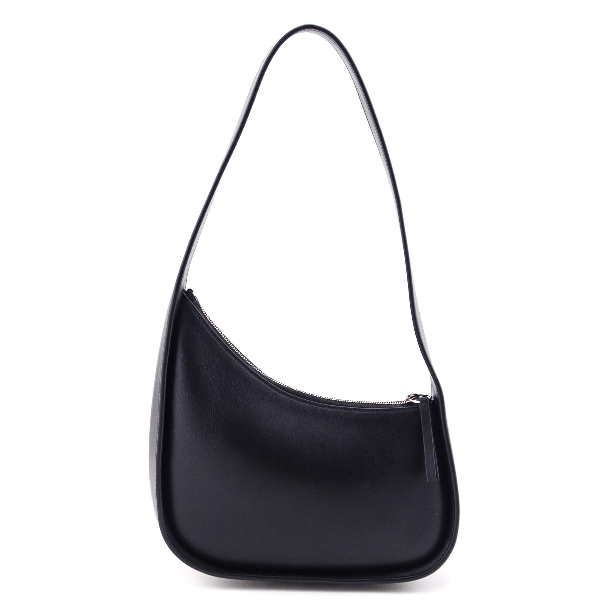 The Row Black Smooth Calfskin Half Moon Shoulder Bag - Love that Bag etc - Preowned Authentic Designer Handbags & Preloved Fashions