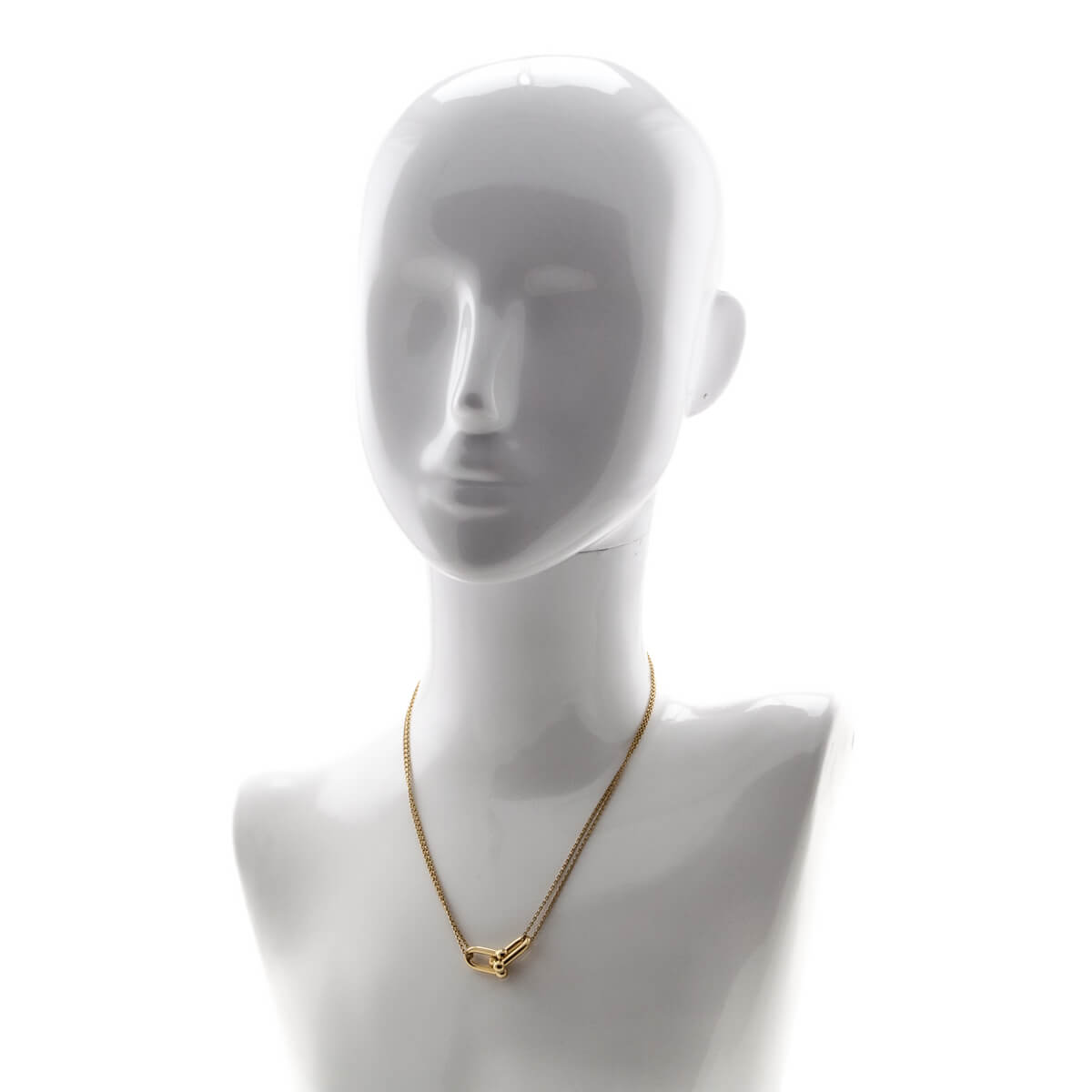 Tiffany & Co. 18K Gold HardWear Large Double Link Pendant Necklace - Love that Bag etc - Preowned Authentic Designer Handbags & Preloved Fashions