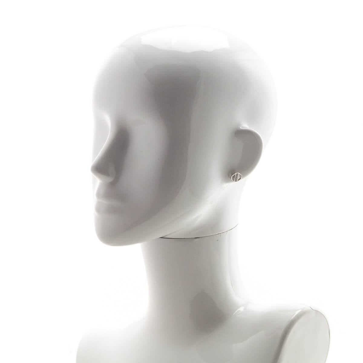 Tiffany & Co. 18K White Gold Diamond Zellige Octagon Earrings - Love that Bag etc - Preowned Authentic Designer Handbags & Preloved Fashions