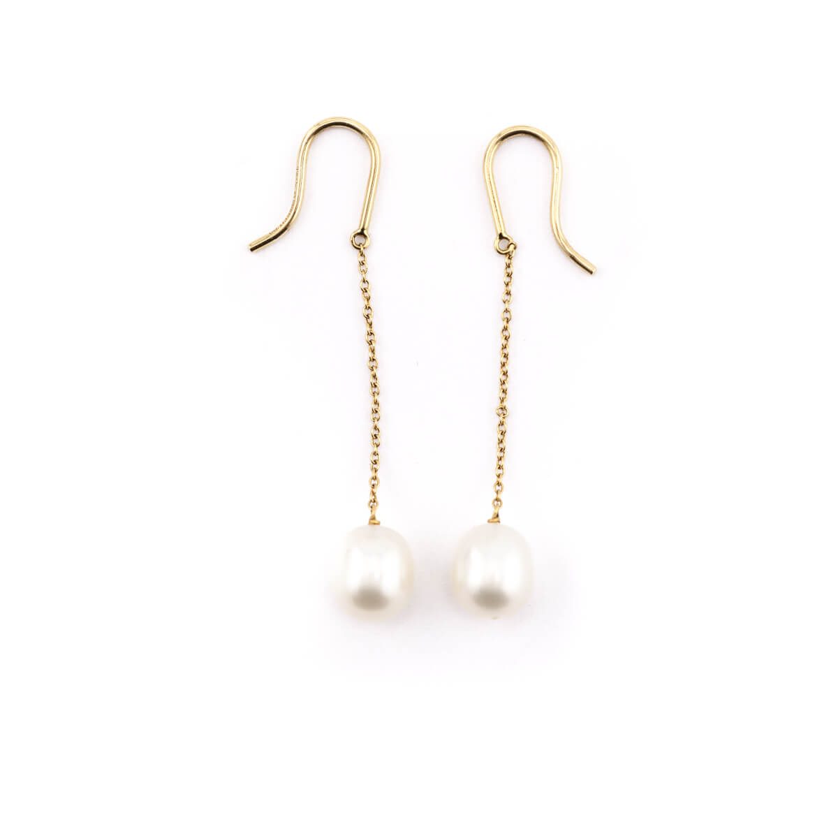 Tiffany & Co. 18K Yellow Gold Elsa Peretti Pearls By The Yard Drop Earrings - Love that Bag etc - Preowned Authentic Designer Handbags & Preloved Fashions