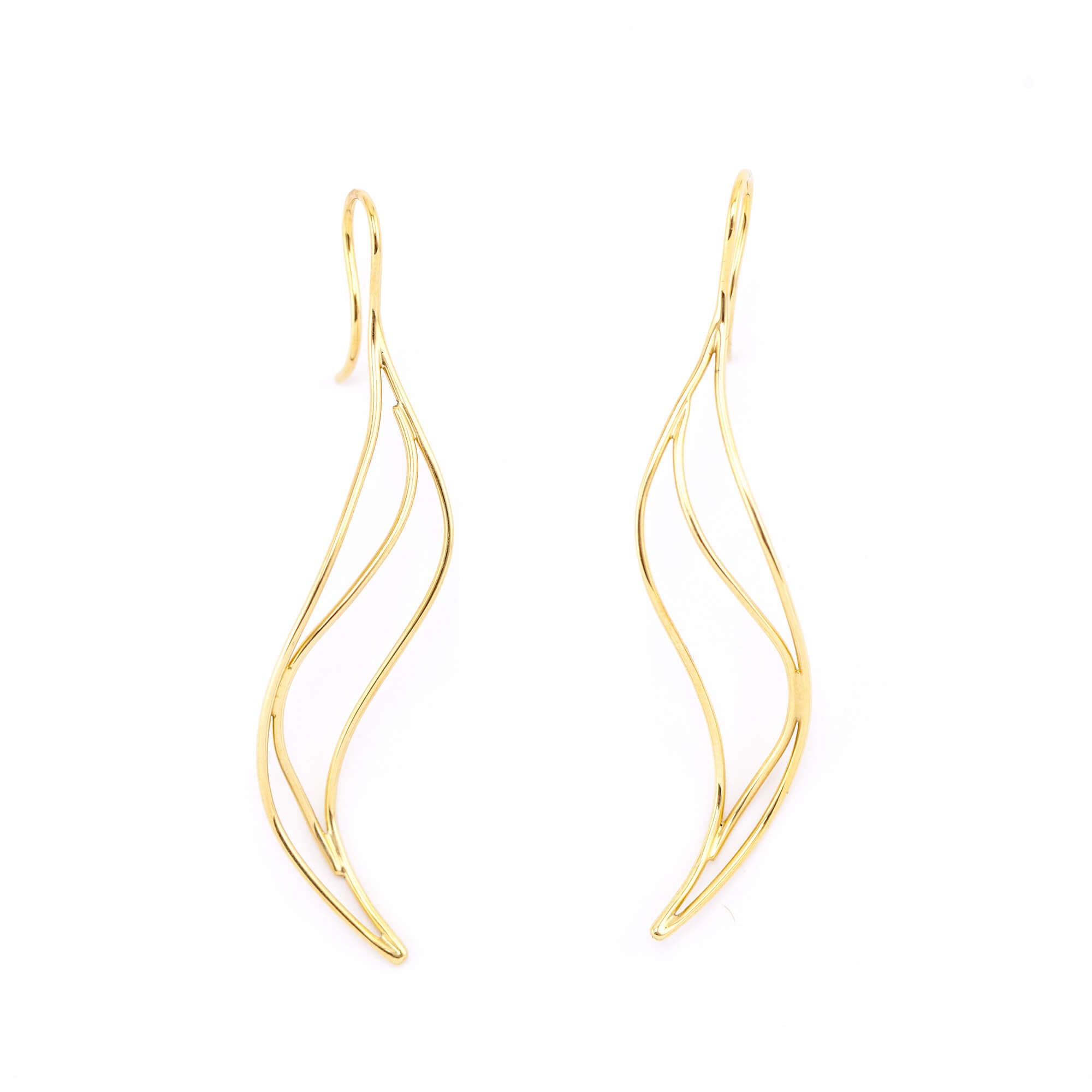 Tiffany & Co. 18K Yellow Gold Elsa Peretti Wave Earrings - Love that Bag etc - Preowned Authentic Designer Handbags & Preloved Fashions