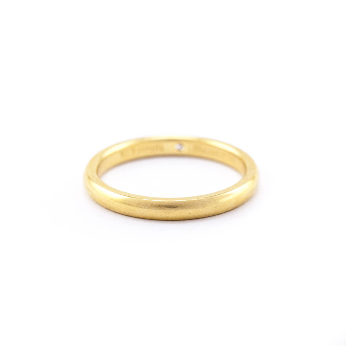 Tiffany & Co. Elsa Peretti 18K Gold & Diamond Stacking Band Size 8.5 - Love that Bag etc - Preowned Authentic Designer Handbags & Preloved Fashions