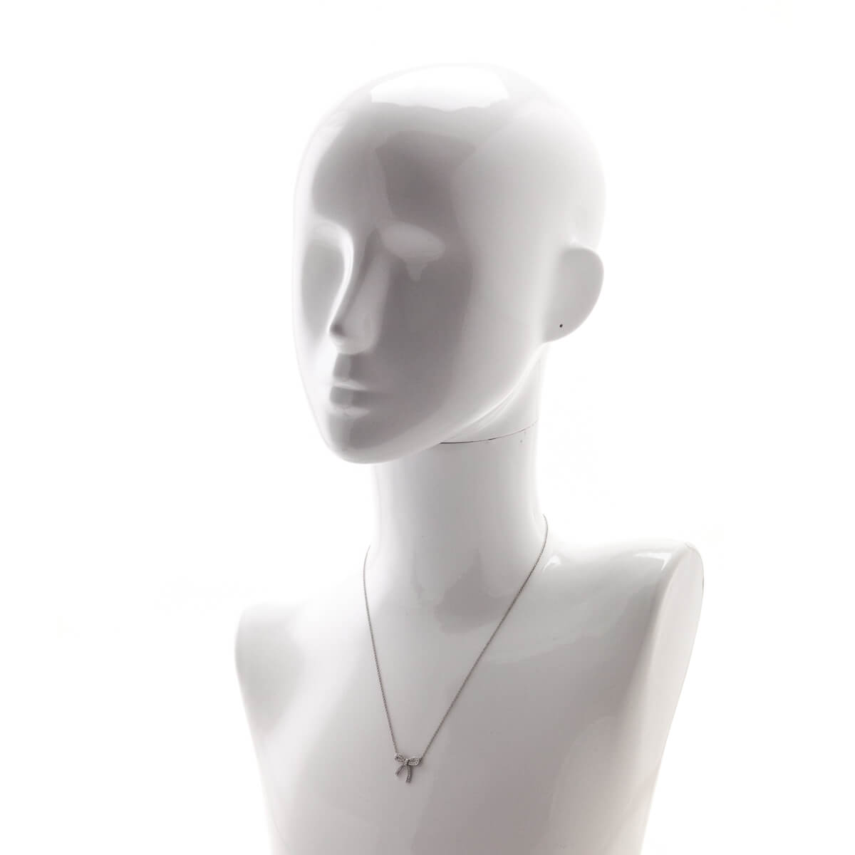 Tiffany & Co. Platinum Diamond Bow Pendant Necklace - Love that Bag etc - Preowned Authentic Designer Handbags & Preloved Fashions