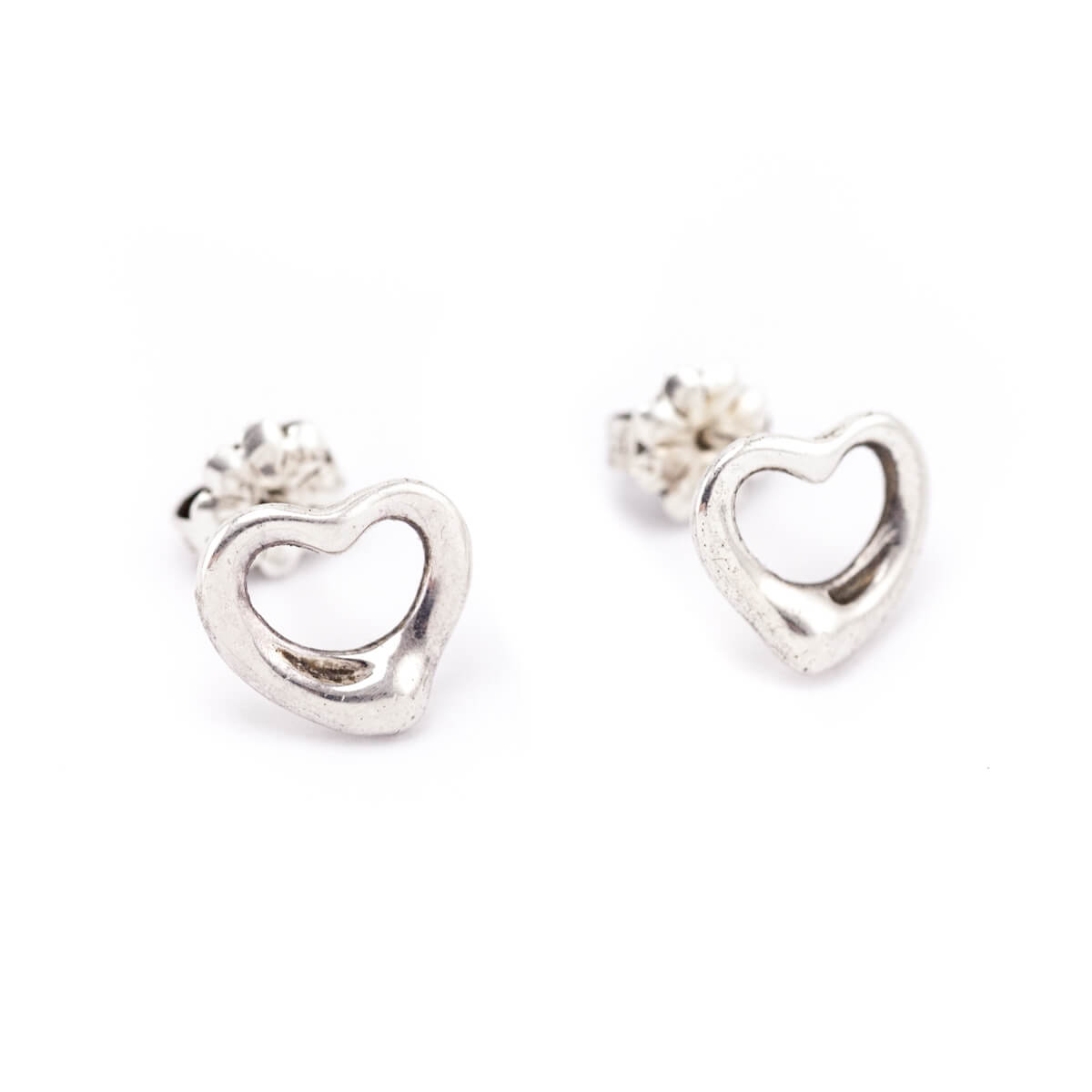 Tiffany & Co. Sterling Silver Open Heart Earrings - Love that Bag etc - Preowned Authentic Designer Handbags & Preloved Fashions