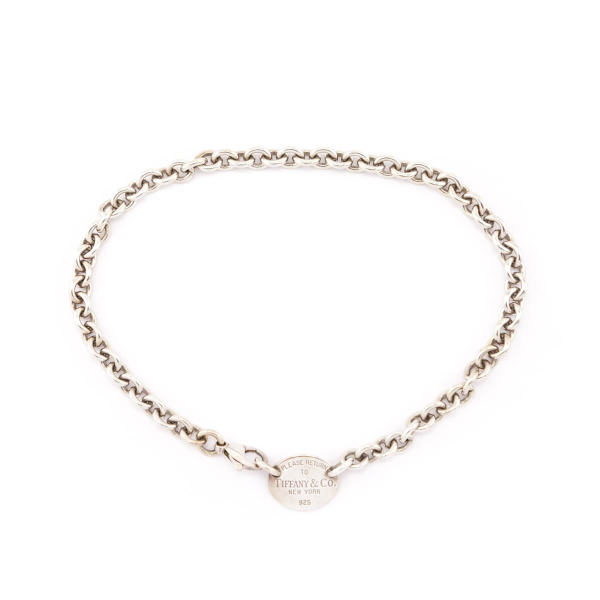 Tiffany & Co. Sterling Silver Return to Tiffany Oval Choker - Love that Bag etc - Preowned Authentic Designer Handbags & Preloved Fashions