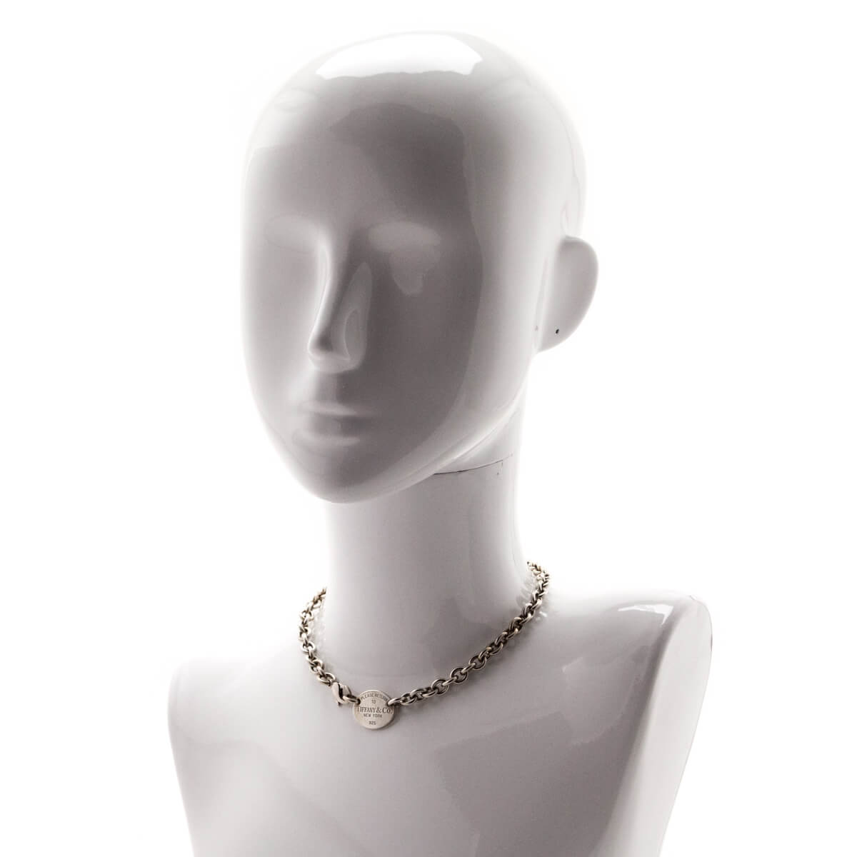 Tiffany & Co. Sterling Silver Return to Tiffany Oval Choker - Love that Bag etc - Preowned Authentic Designer Handbags & Preloved Fashions