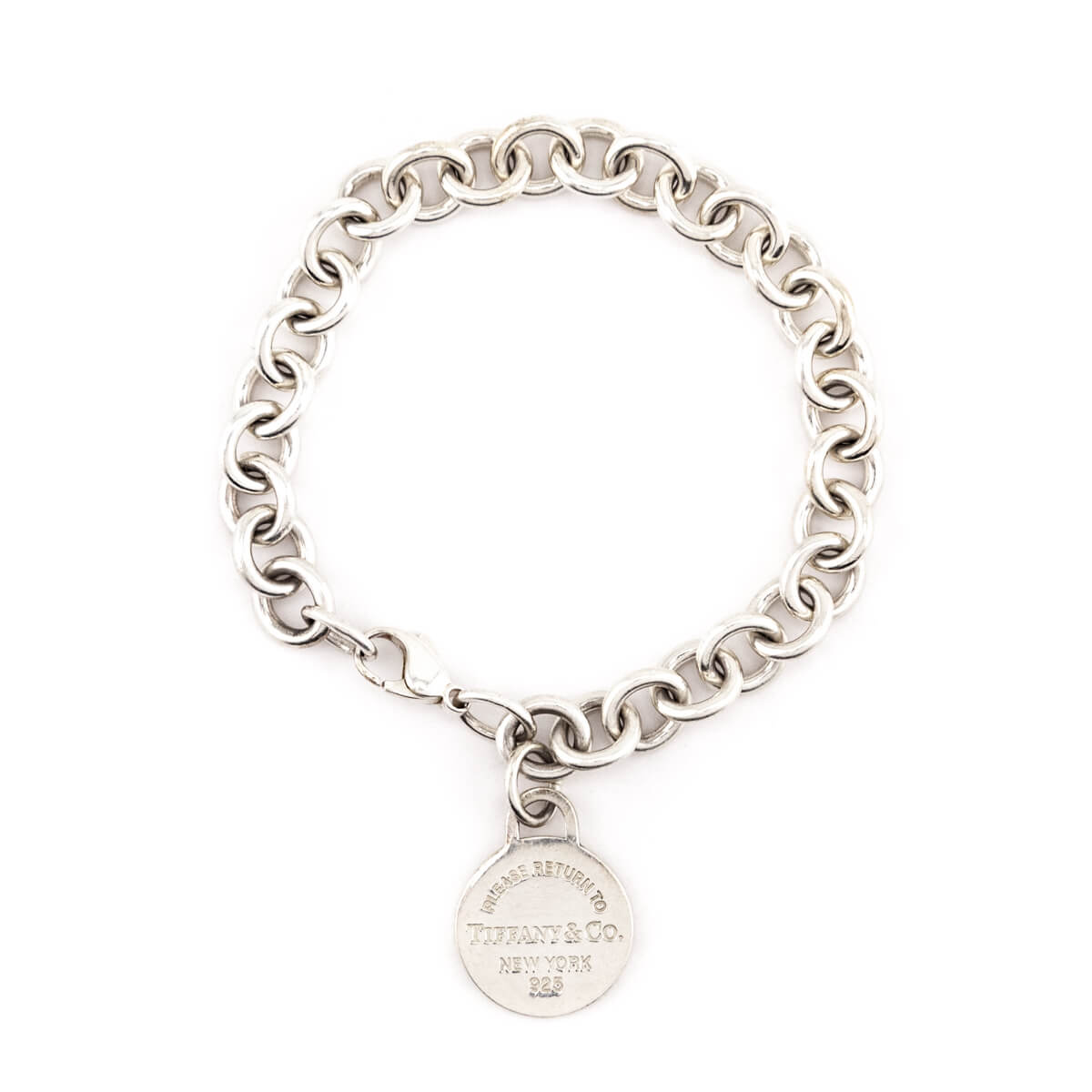 Tiffany & Co Sterling Silver Round Return To Tiffany Charm Bracelet - Love that Bag etc - Preowned Authentic Designer Handbags & Preloved Fashions