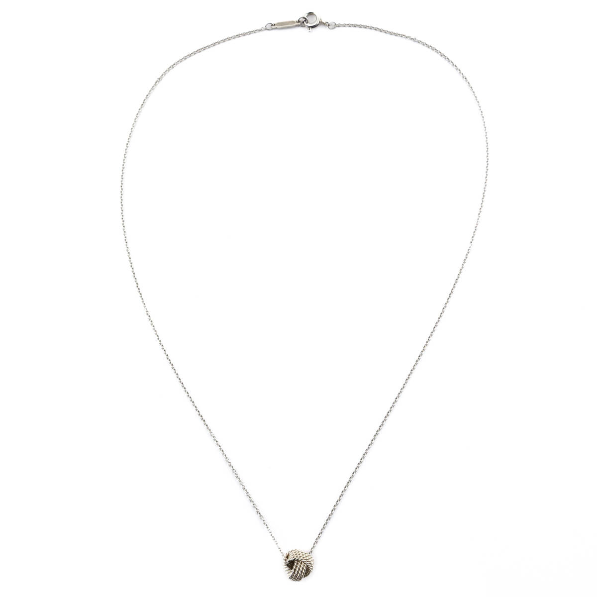 Tiffany & Co. Sterling Silver Twist Knot Pendant Necklace - Love that Bag etc - Preowned Authentic Designer Handbags & Preloved Fashions