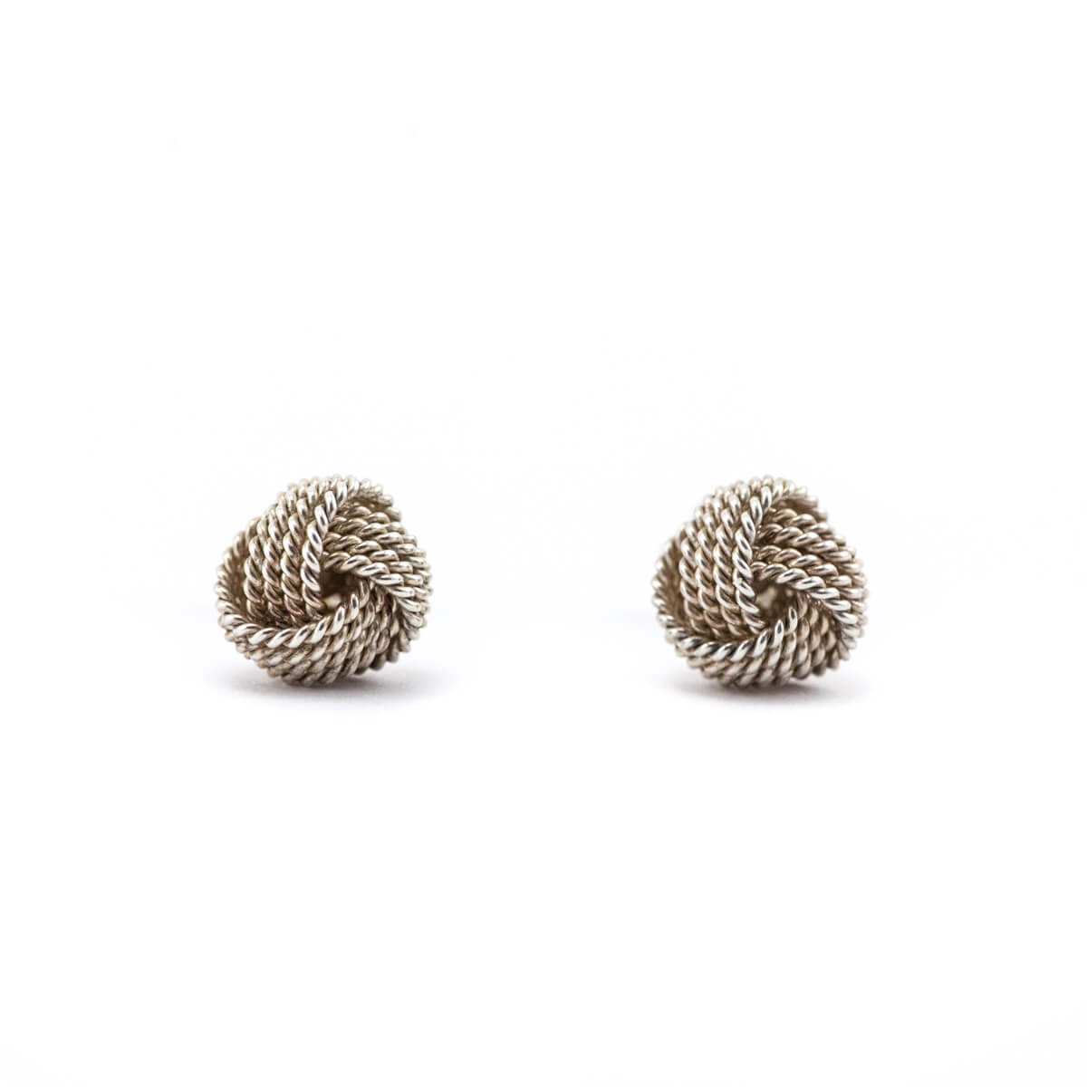 Tiffany & Co. Sterling Silver Twist Knot Stud Earrings - Love that Bag etc - Preowned Authentic Designer Handbags & Preloved Fashions